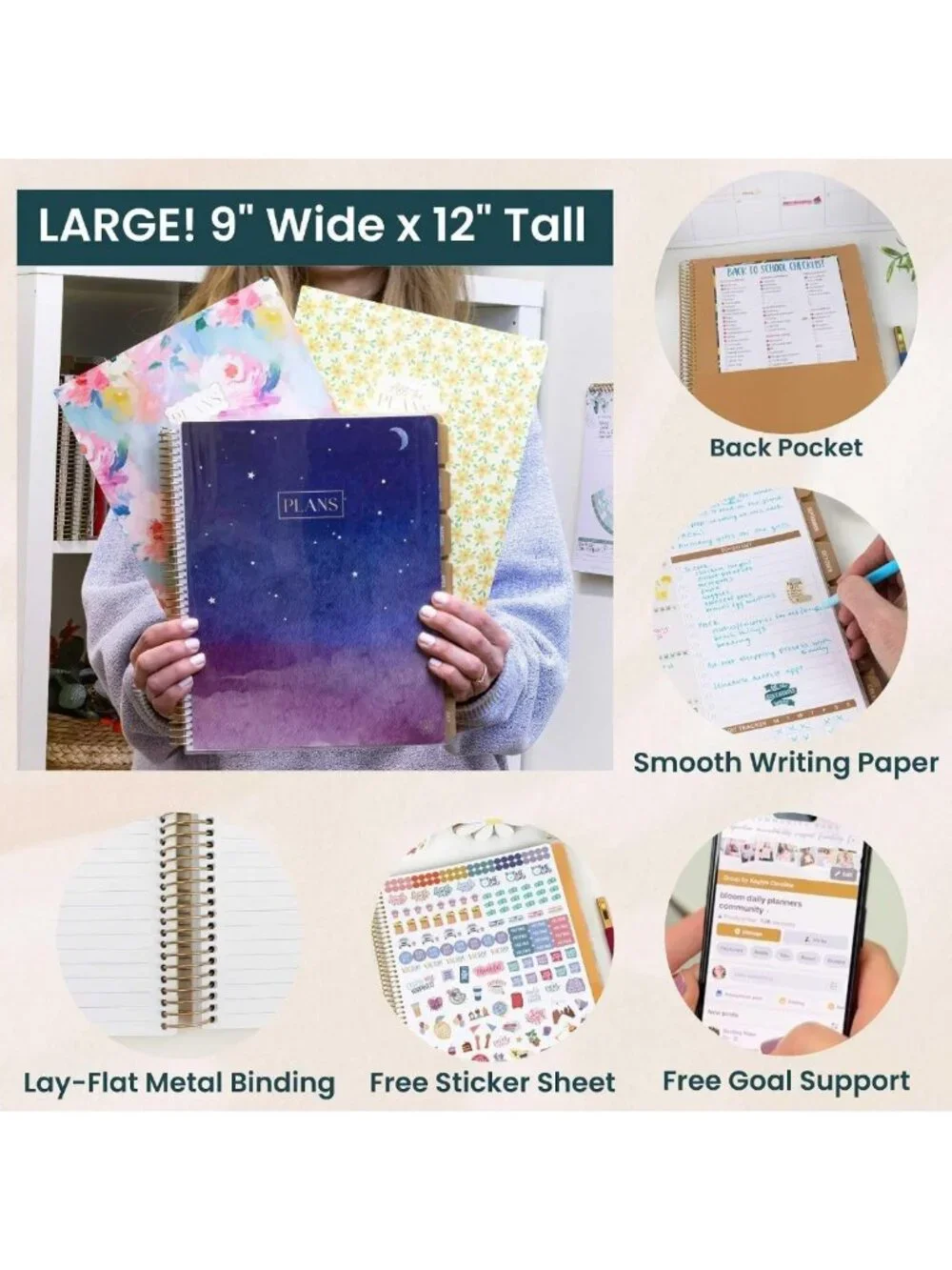 Ultimate Monthly & Weekly Undated Planner & Notebook - 9